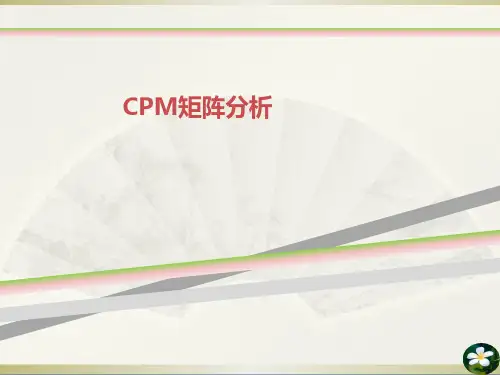 CPM矩阵分析