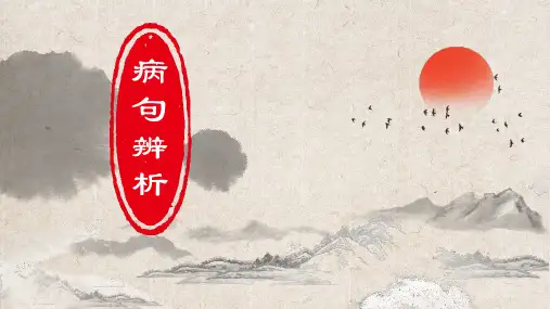 中考语文一轮基础专项复习：《病句辨析修改》课件(共33张PPT)