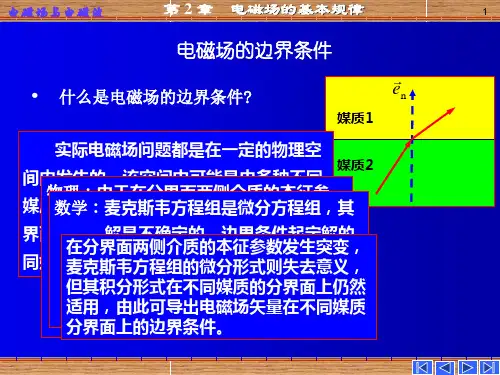 电磁场问题边界条件及求解