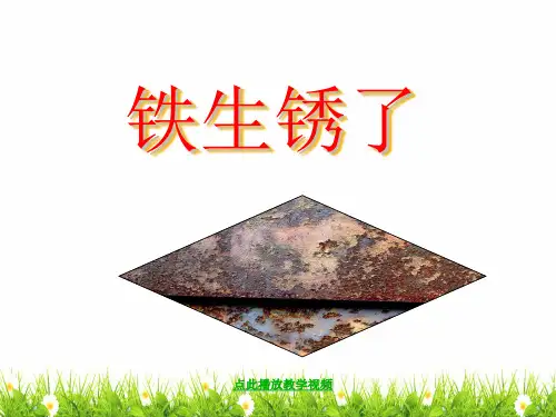 新科教版小学六年级科学下册《铁生锈了》精品教学课件