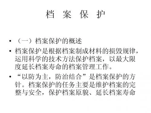 档案保护