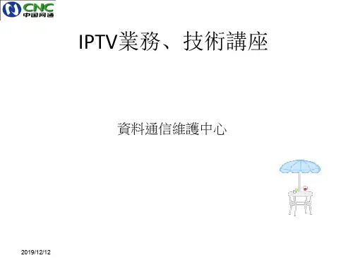 网络电视IPTV业务、技术讲座(PPT 38页)