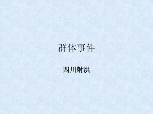 群体事件四川ppt