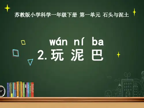 一年级下册科学课件2.《玩泥巴》苏教版(共21张PPT)