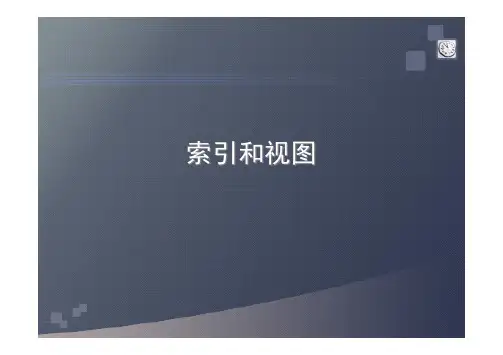 5-索引和视图(L)1