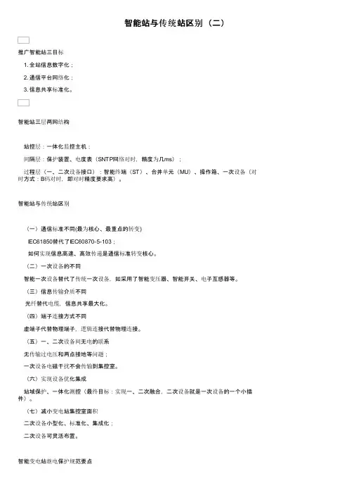 智能站与传统站区别（二）