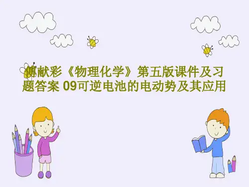 傅献彩《物理化学》第五版课件及习题答案 09可逆电池的电动势及其应用111页文档