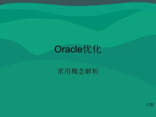 Oracle优化常用概念