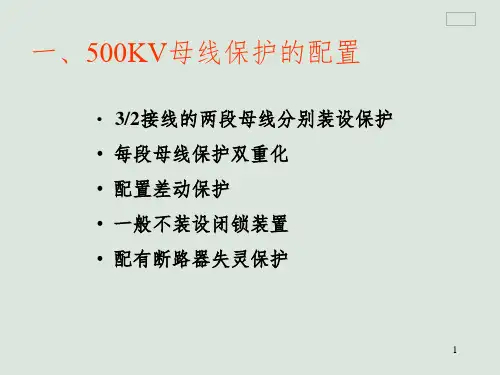 500KV母线保护PPT精品文档