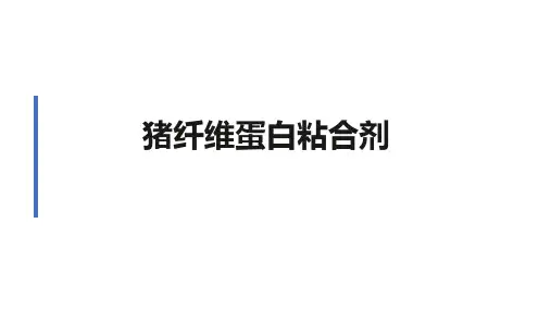 猪纤维蛋白粘合剂2024课件