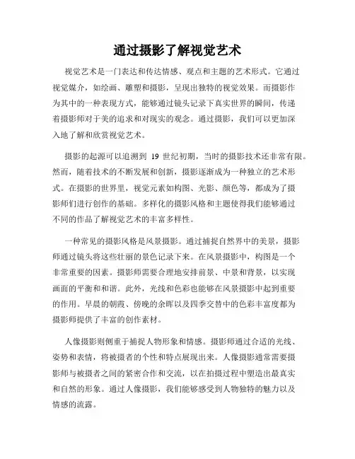 通过摄影了解视觉艺术