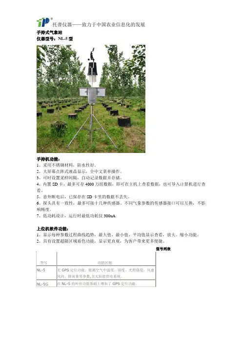 手持式气象站
