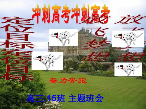高三学习主题班会冲刺高考(共55张PPT)
