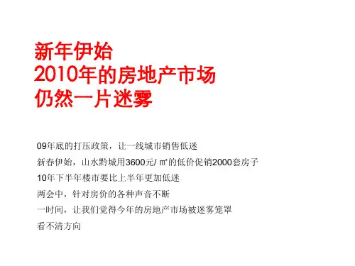 贵阳地产项目营销思路建议PPT课件