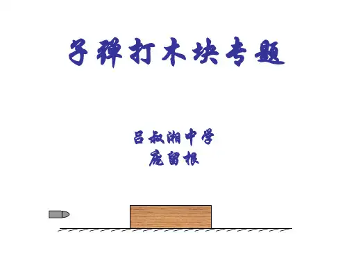 高考物理子弹打木块专题
