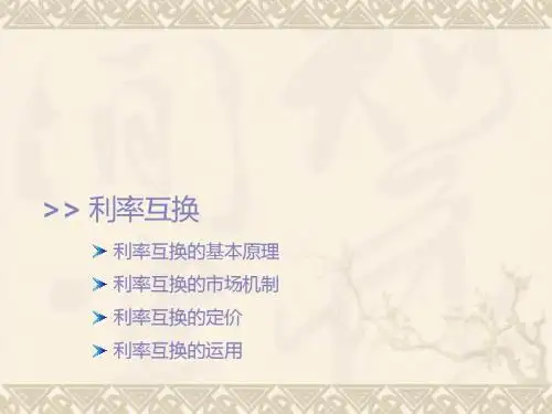 2011厦门大学 利率远期、利率期货与利率互换