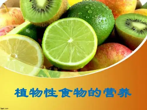理论9+3.1植物性食物的营养(2学时)