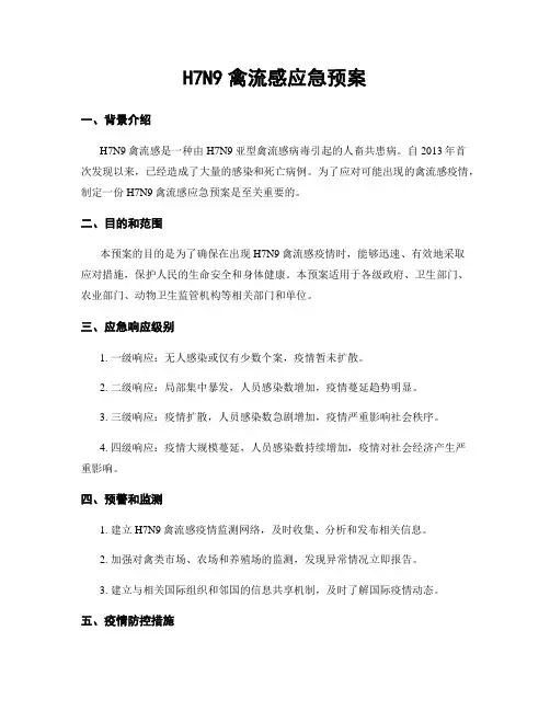H7N9禽流感应急预案