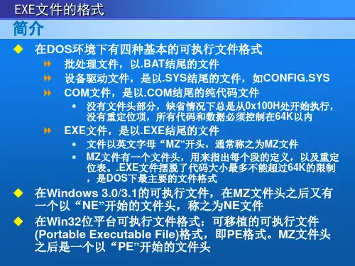 PE文件格式(内容详细)