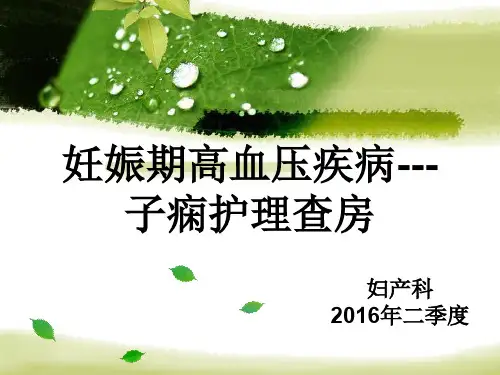 妊高症-子痫护理查房