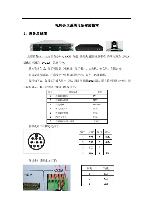 ITC资料视频会议系统设备安装指南141206