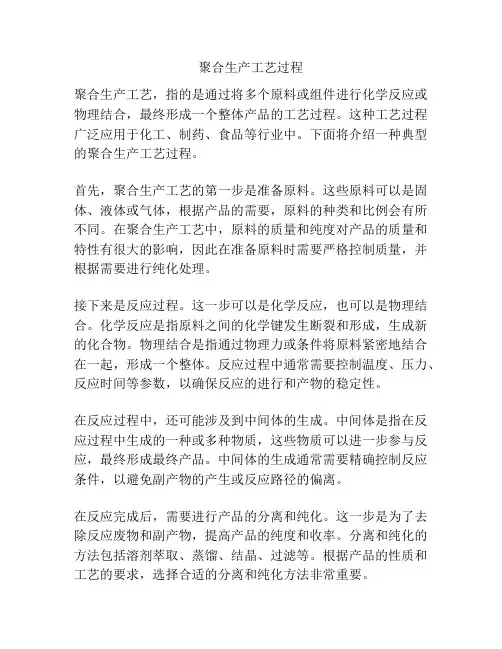 聚合生产工艺过程