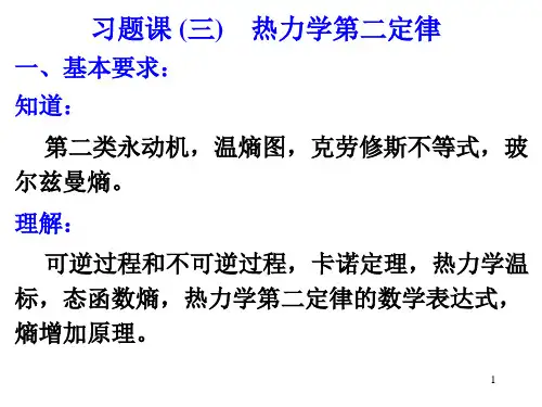 习题课(三)热力学第二定律