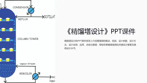 《精馏塔设计》课件