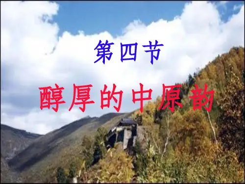 醇厚的中原韵PPT课件