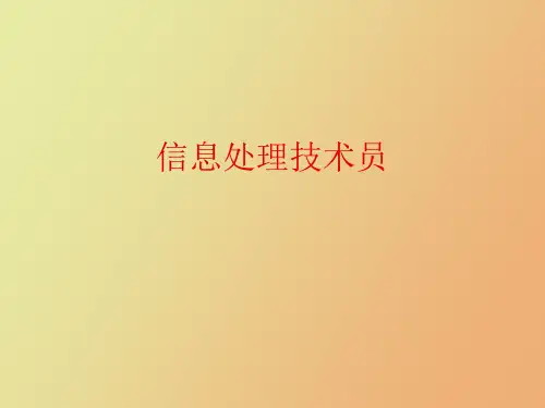 信息处理技术员