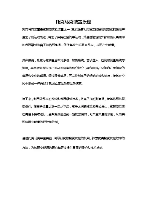 托克马克装置原理