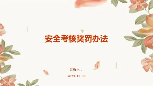 安全考核奖罚办法(1)