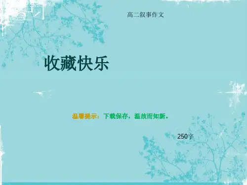 高二叙事作文《收藏快乐》250字