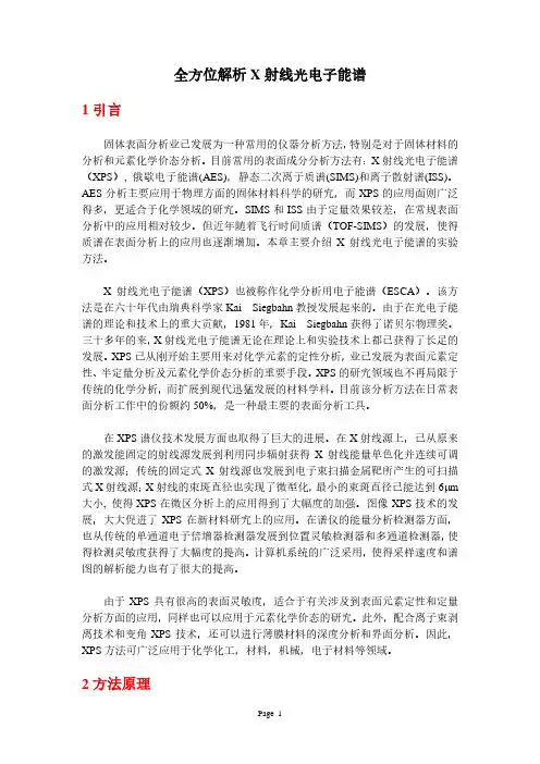 全方位解析X射线光电子能谱分析(XPS)