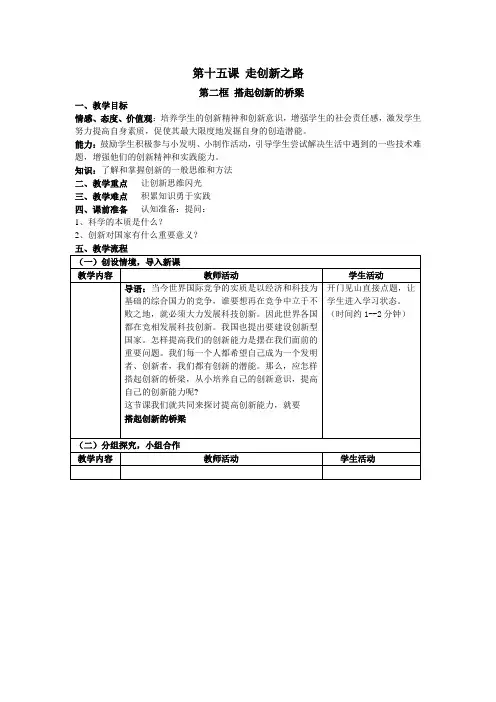 15.2搭起创新的桥梁