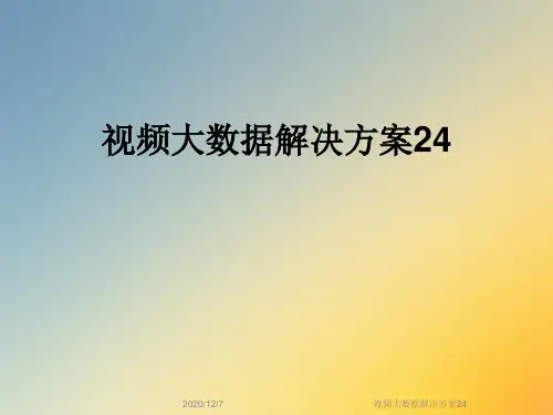 视频大数据解决方案24