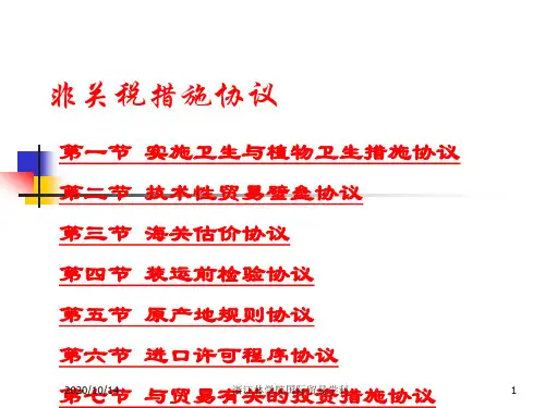 非关税措施协议(PPT 85页)