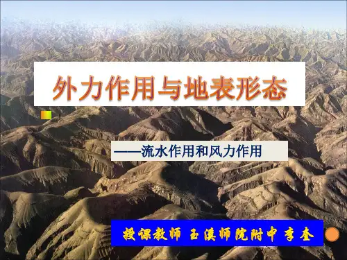 高中地理 鲁教版必修一2.1外力作用与地表形态1(共23张PPT)