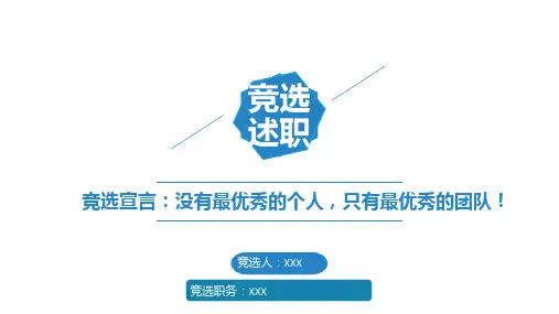 大学主席团 竞选PPT