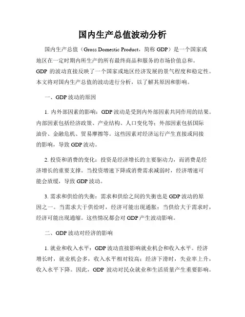 国内生产总值波动分析