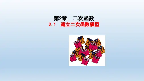数学九年级下册第2章二次函数 教学+习题课件(付,525)