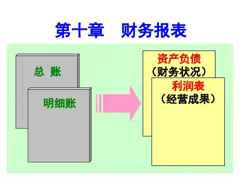 基础会计课件第10章财务报表