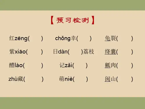 《南州六月荔枝丹》ppt课件