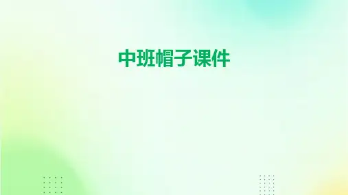 中班帽子课件PPT