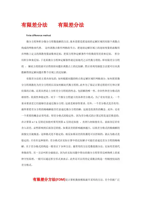 有限差分法