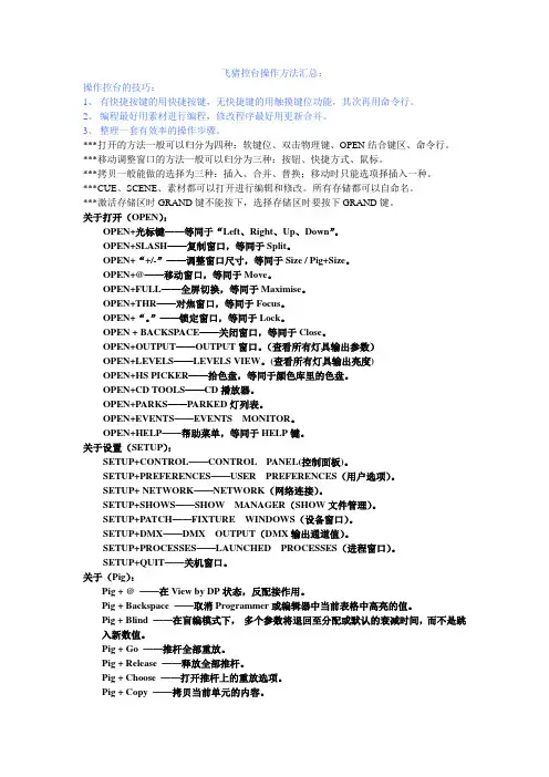 飞猪控台操作作方法汇总