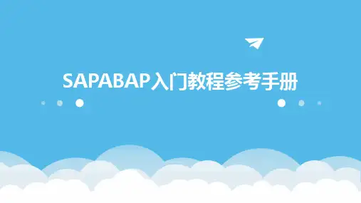 SAPABAP入门教程参考手册