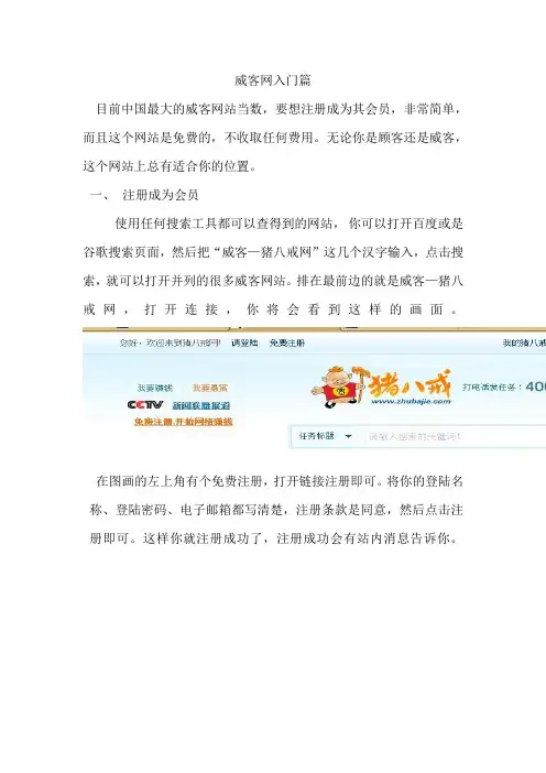 威客网入门篇(精)