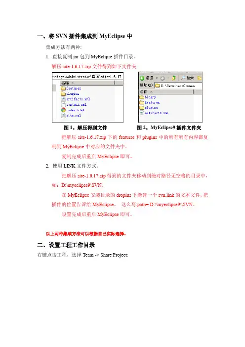 MyEclipse集成SVN简单教程
