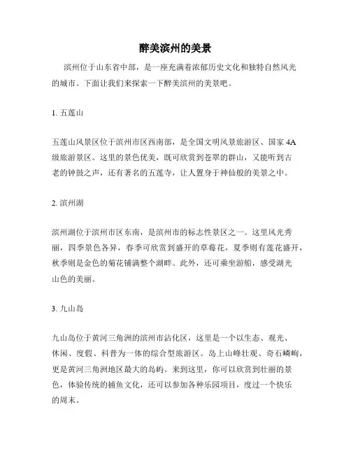 醉美滨州的美景